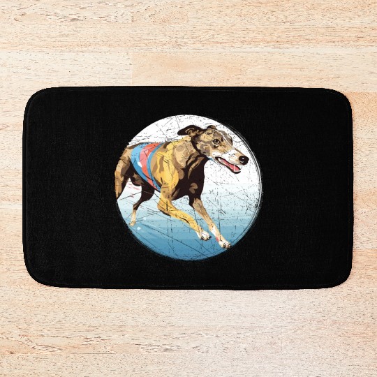 Greyhound Racing Dog Breed Race Greyhound Owner Bath Mats