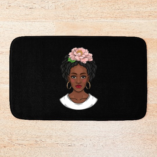 Black girl, black girl magic, African American Bath Mats