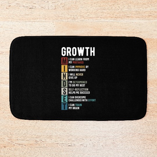 growth mindset Bath Mats