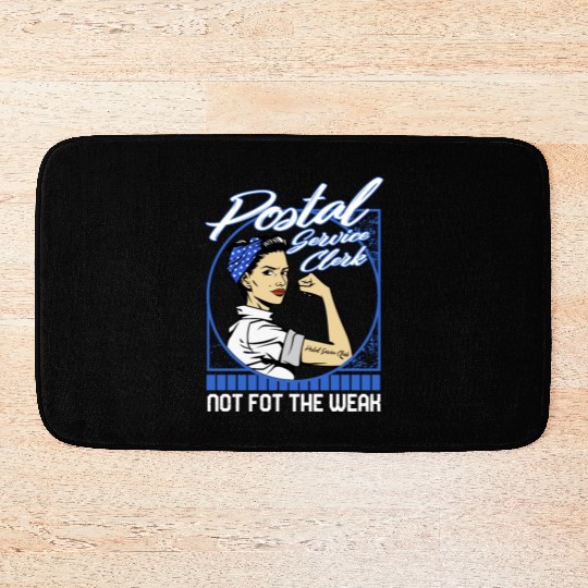 Postal Clerk Bath Mats, Postal Service Clerk Not For