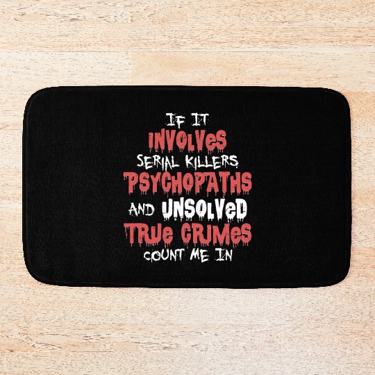 True Crime Podcast Murder Show Serial Killer Bath Mats