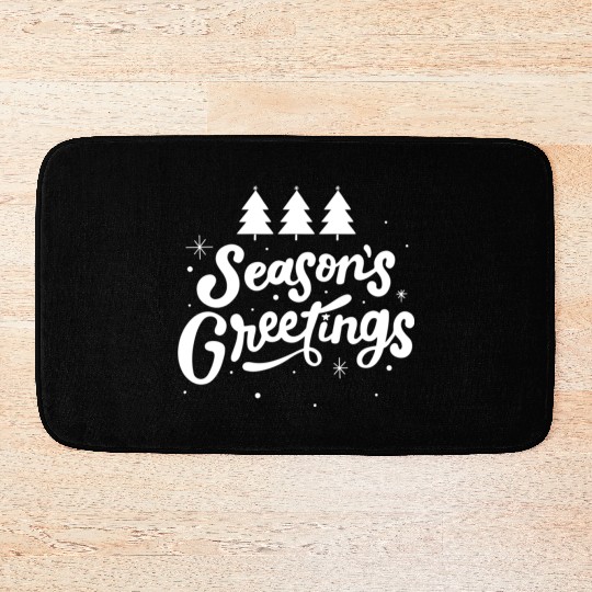 Seasons Greetings Bath Mats