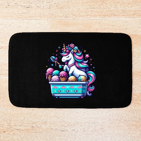 Magical Unicorn Ice Cream Maker Bath Mats