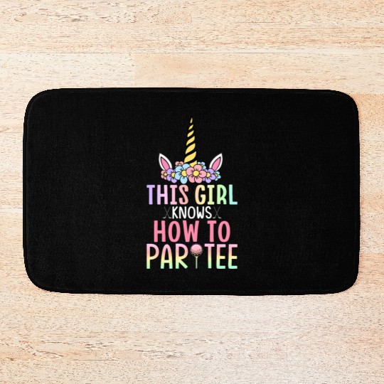 Female Golf Player Golf Girl Bath Mats