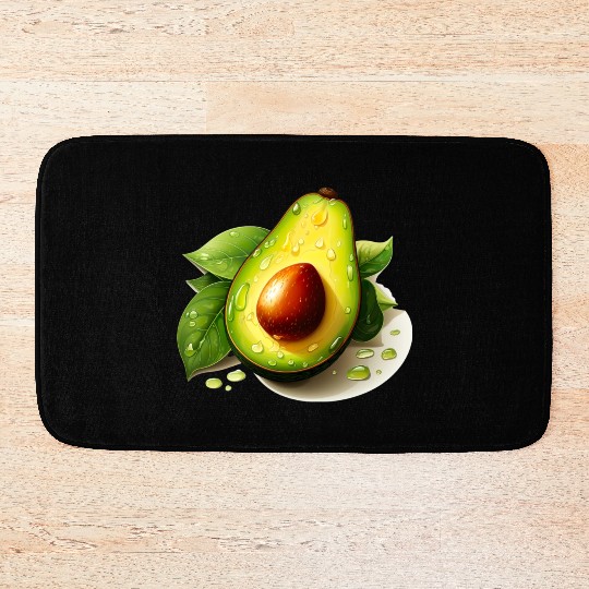 Avocado for a Avocado lover and athlete Bath Mats