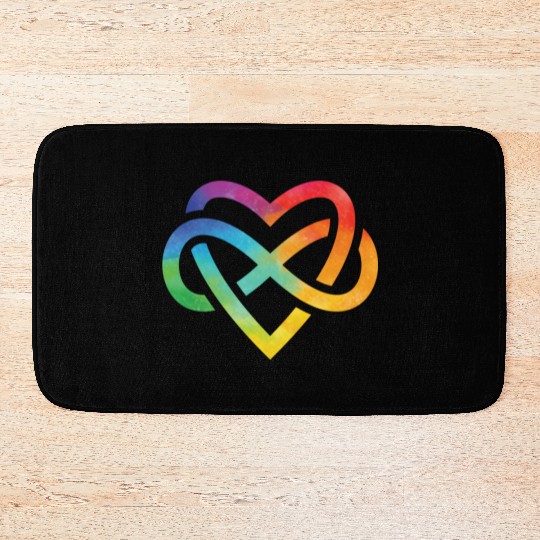Forever Loved Rainbow Pride Infinite Symbol Bath Mats