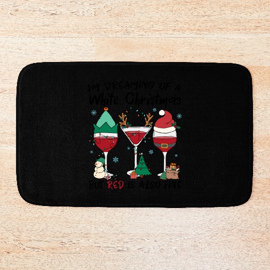 I'm Dreaming Of A White Christmas Bath Mats