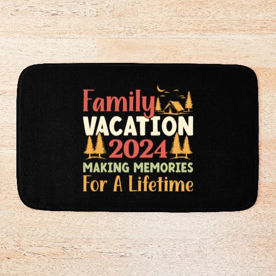 Summer Family Vacation Making Memories Bath Mats