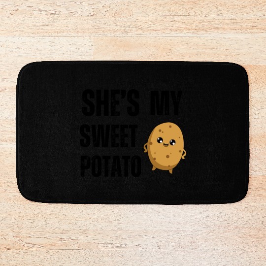 She s My Sweet Potato Bath Mats