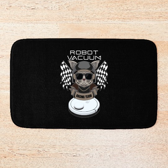Robot Vacuum Cleaner Racing Team Robot Bath Mats