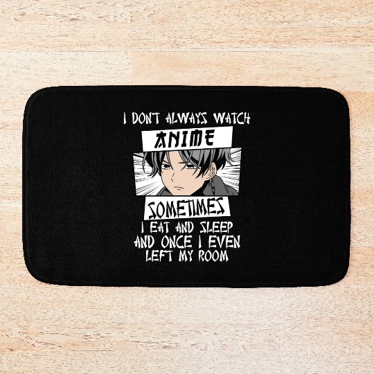Anime Art For Men Women Teen Girls Anime Merch Bath Mats