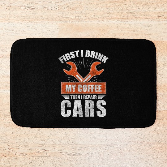 Mechanic Repair Garage Bath Mats