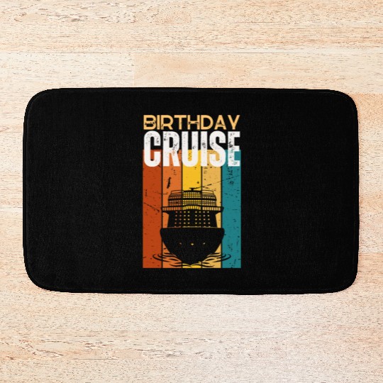 Birthday Cruise Ship Cruise Bath Mats