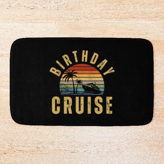 Birthday Cruise Ship Cruise Bath Mats