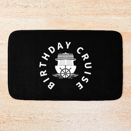 Birthday Cruise Ship Cruise Bath Mats