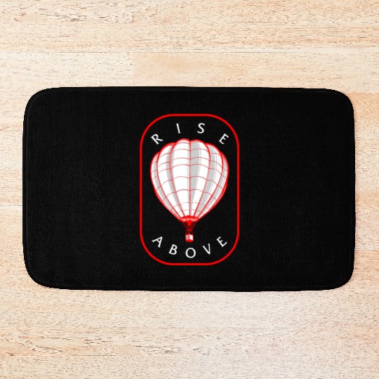 Hot Air Balloon Bath Mats, Rise Above Bath Mats, Gift For