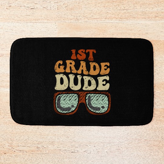 Kindergarten Teacher Funny Student 1st Graduation Bath Mats