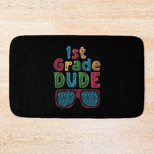 Kindergarten Teacher Funny Student 1st Graduation Bath Mats