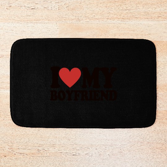 I Love My Boyfriend Bath Mats Baby Tees for Women Y2k