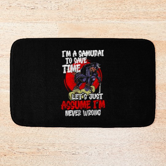 Fighter Martial Arts Fighter Katana Bath Mats