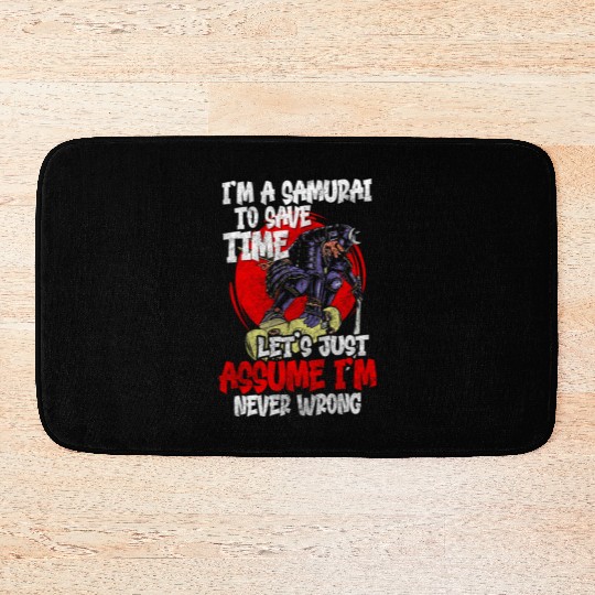 Fighter Martial Arts Fighter Katana Bath Mats