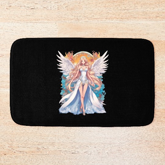 Heavenly Grace Anime Angel Girl Bath Mats