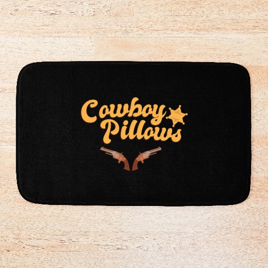Cowboy Pillows Southern Girl Texas Lady Funny Bath Mats