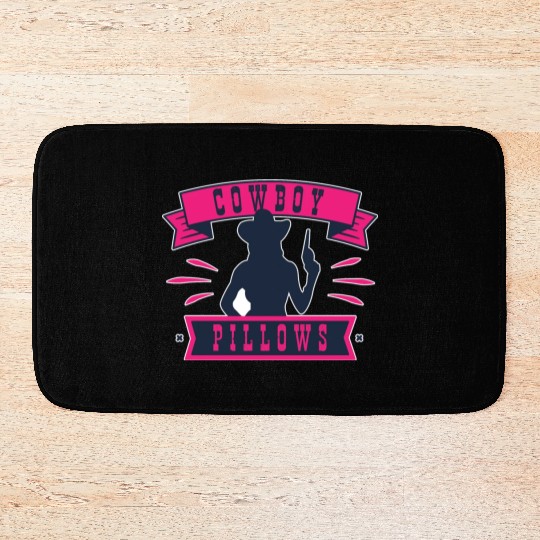 Cowboy Pillows Southern Girl Texas Lady Funny Bath Mats