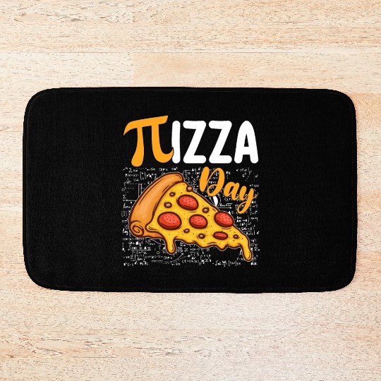 Pizza Pi Day Math Mathematics Lovers Bath Mats