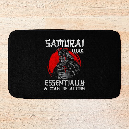 Samurai Martial Arts Warrior Sword Fighting Bath Mats