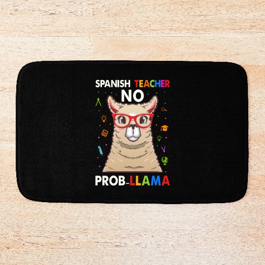 Spanish Teacher No Pro llama Bath Mats