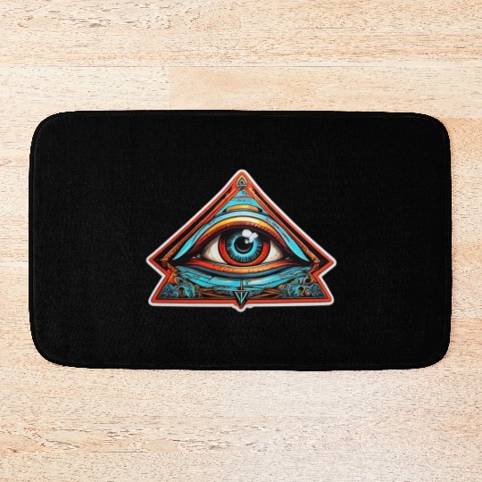 secret society illuminati Bath Mats
