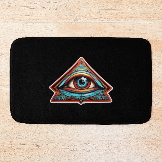 secret society illuminati Bath Mats