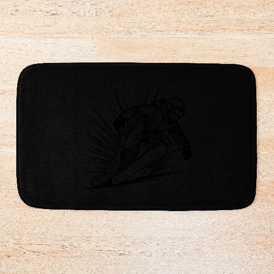 Snowboarding Style Krasser Snowboard Move Bath Mats