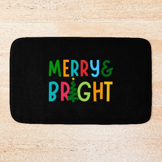 Merry and Bright Bath Mats