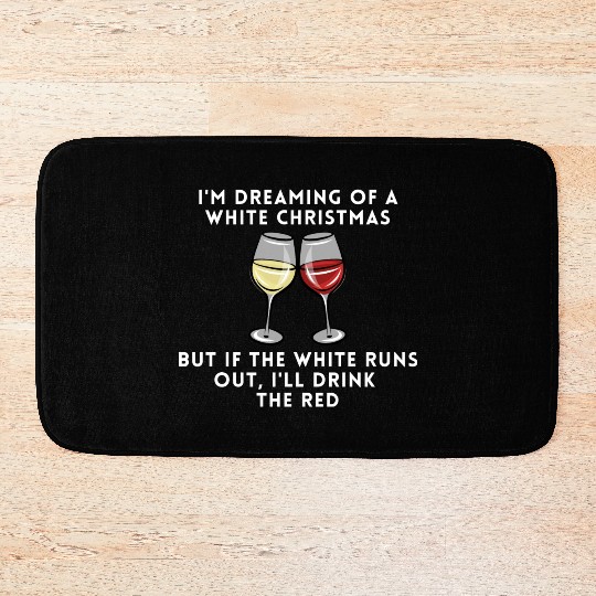 Dreaming of a white christmas - or maybe red Bath Mats