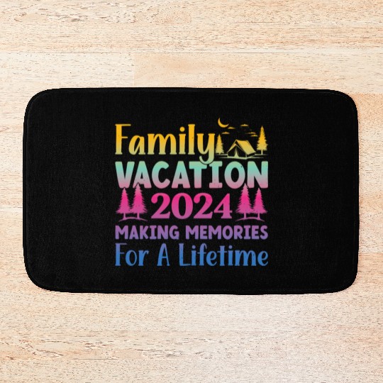 Summer Family Vacation Making Memories Bath Mats