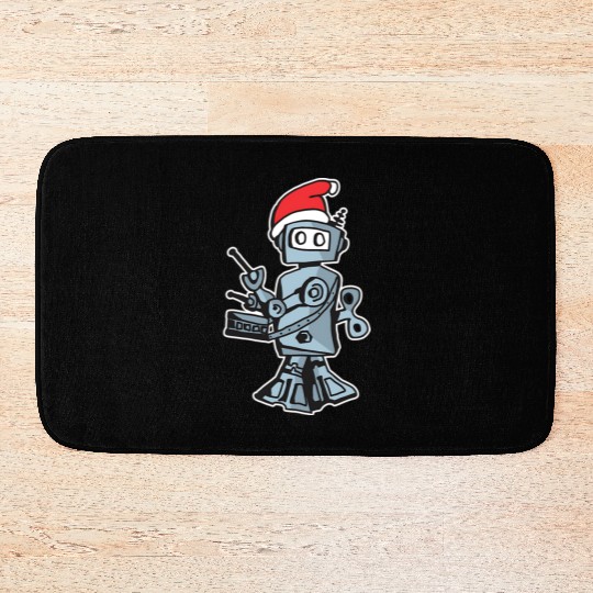 25 Hour Holiday Radio Show robot solo Bath Mats