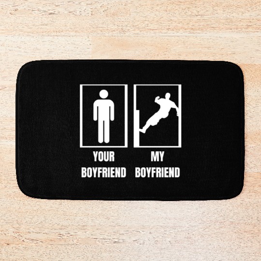 Parkour My Boyfriend Proud Girlfriend Funny Bath Mats