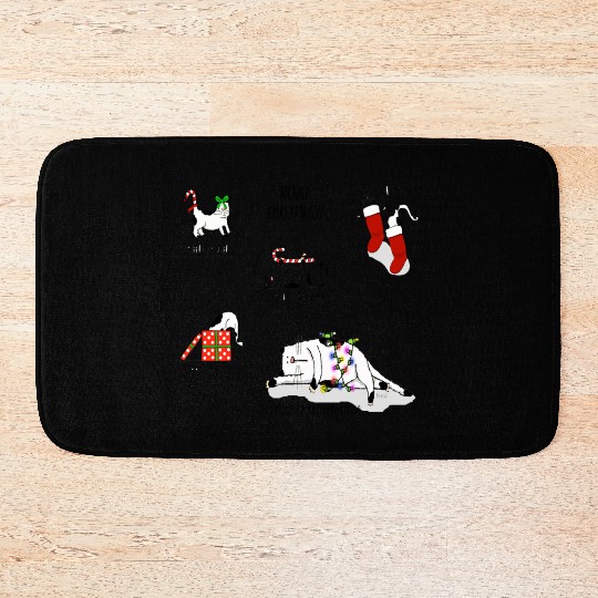 Holidays are Exhausting. Merry Christmas! Bath Mats