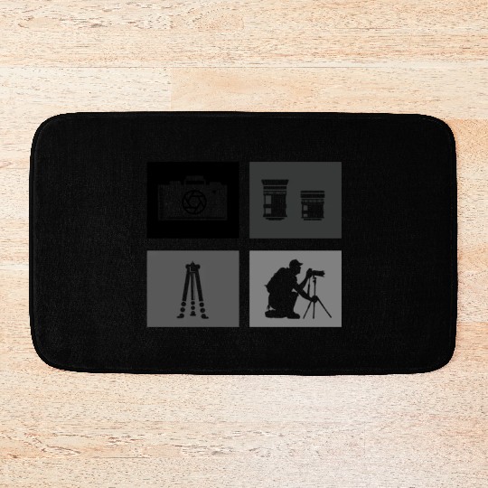 Photography-Camera Wildlife-Nature-Photographer Bath Mats