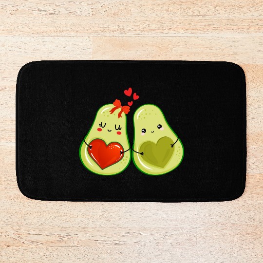 Avocado couple Bath Mats