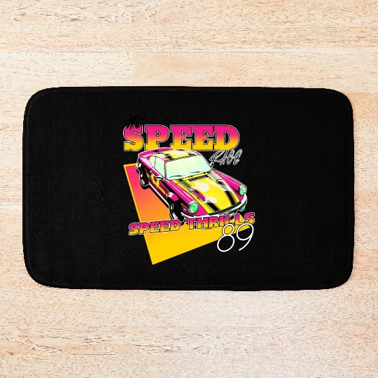 the speed race speed thrills89 Bath Mats