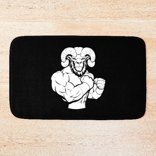 Workout Gym Sheep Bath Mats