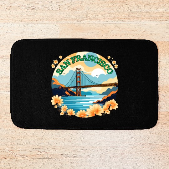 Golden Gate Bridge - San Francisco Bath Mats