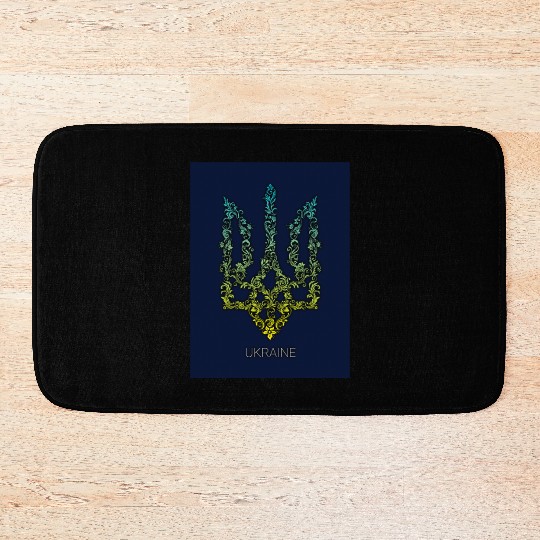 UKRAINE, National emblem Bath Mats