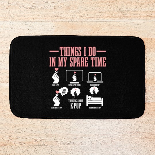 K-Pop Fan Gift Korean Pop Music Funny Bath Mats