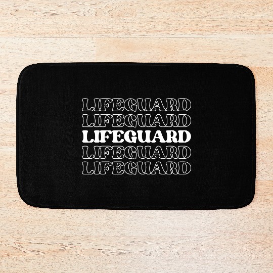 Lifeguard Beach Swimming Pool Guard Bath Mats