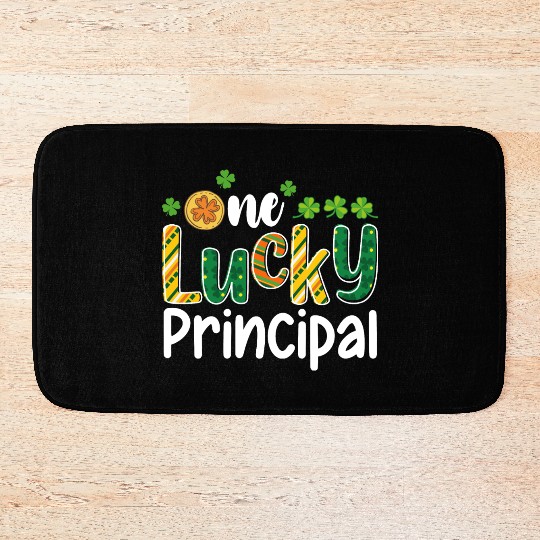 One Lucky Principal School St Patrick's Day Bath Mats