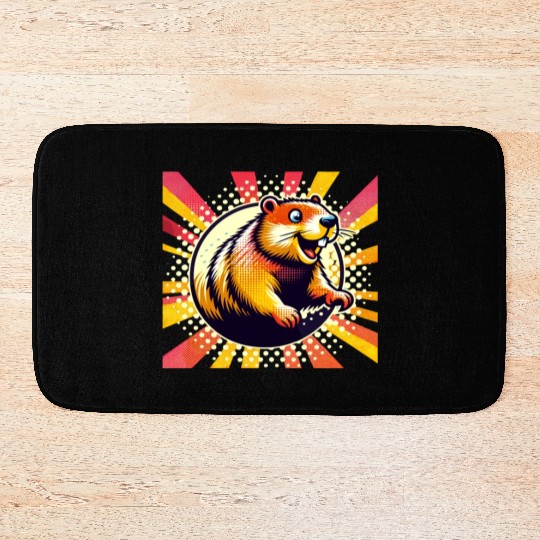 Groundhog Day 2024 Enthusiast February 2nd Bath Mats